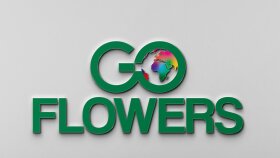 Go Flowers logo tasarımı