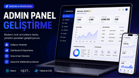 modern ve özel admin panel geliştirebilirim