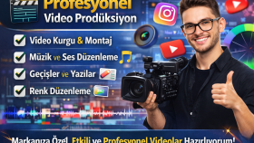 ihtiyacın olan her türden video kurgulayabilirim