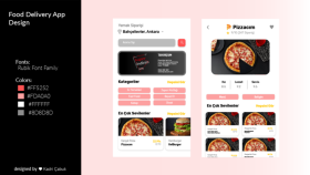 Food Delivery App - UI/UX Design Work