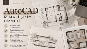 Autocad ile mimari teknik ve detay çizimi yapabilirim