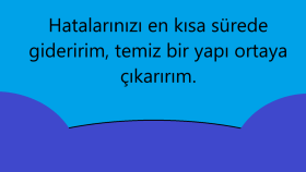 sitenizdeki hataları en performanslı şekilde gideririm