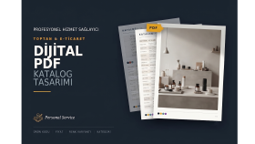 e-ticaretiniz için sipariş alan PDF katalog yaparım