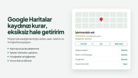 işletmenizin Google Haritalar kaydını kurar ve düzenlerim