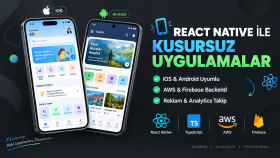 React Native ile iOS/Android mobil uygulama geliştirebilirim