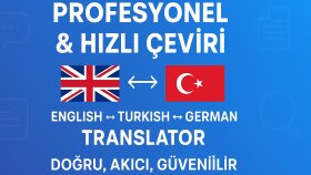 doğru, güvenilir, akıcı çeviri yapıyorum