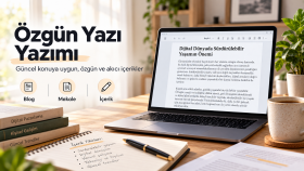 özgün ve güncel bir konuya göre uygun yazı yazarım