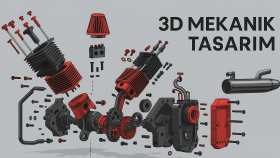 makine parçaları ve sistemleri için 3D tasarım yapabilirim