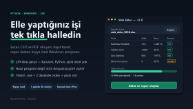 işinize özel Python masaüstü programı geliştiririm