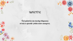 davetiyelerinizi tasarlarım