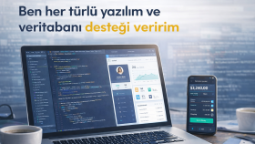 her türlü yazılım database pyton dahil desteği verebilirim