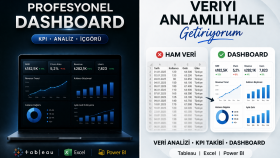 verilerinizi analiz eder, rapor hazırlarım