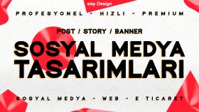 profesyonel ve dikkat çekici sosyal medya tasarımı yaparım
