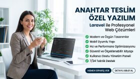  Laravel ile özel web yazılımları geliştiriyorum