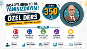  ilkokul ve ortaokul için özel ders verebilirim