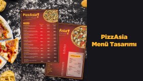 PizzAsia Menü Tasarımı