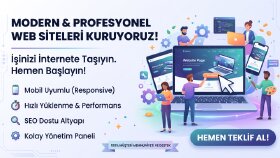 markanıza özel, hızlı ve profesyonel web sitesi kurarım