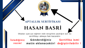 size özel sertifika tasarlayabilirim