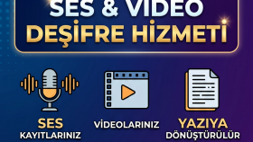 ses kayıt ve videolarınızı metne çeviririm