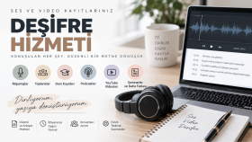 ses ve video kayıtlarınızın deşifresini yapabilirim