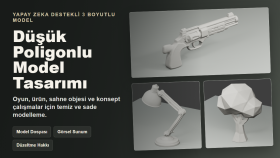konsept ve prototip amaçlı 3D model hazırlarım