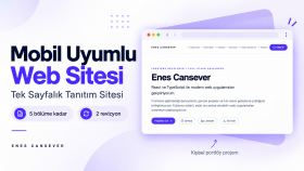 işletmeniz için modern, mobil uyumlu tanıtım sitesi yaparım