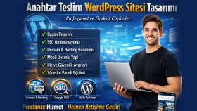 satış odaklı anahtar teslim WordPress siteler kurarım