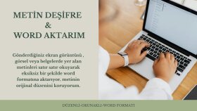 pdf ve ekran görüntülerini word'e aktarırım