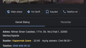 Google / Apple harita kaydı