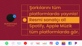 Dijital bir müzik dağıtım hizmeti.
