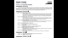 Adem bey ile yaptığımız CV çalışması