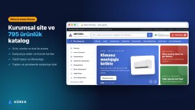 Klima ve Isıtma Firması İçin Kurumsal Site ve Katalog