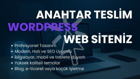 WordPress üzerinden internet sitesi oluşturuyorum