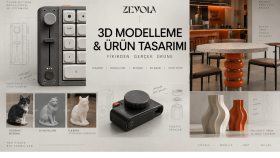ürünü/fikri profesyonel olarak 3D modeller ve tasarlarım