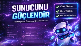 ihtiyaçlarınıza özel discord botu yapabilirim