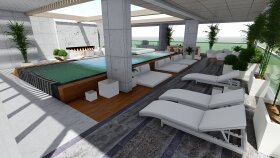 3D Modelleme - İç Mekan - Teras