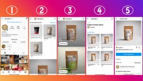 Instagram Alışveriş, çalışma görselleri