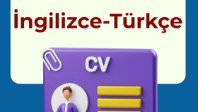 İngilizce ve Türkçe CV hazırlarım