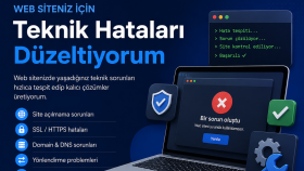 web sitenizdeki teknik hataları düzeltebilirim