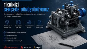 üretime hazır makine tasarımları yaparım