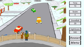 Naughty Snowball Game