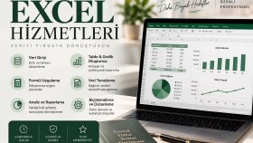 Excel verilerinizi düzenler ve analiz ederim