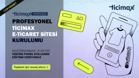 ticimax e-ticaret sitenizin kurulumunu sağlarım