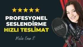 doğru ve etkili tonlama ile profesyonel seslendirme yaparım