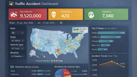 Power BI Dashboard | Trafik Kazaları Analizi