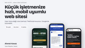 işletmeniz için hızlı ve mobil uyumlu web sitesi yaparım