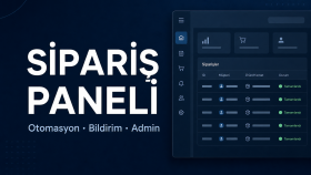 admin paneli sipariş sistemi ve teklif paneli kurarım