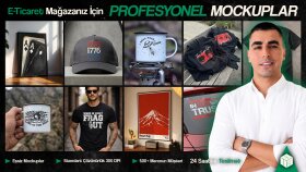 tasarımlarınızı profesyonel ürün mockuplarına dönüştürürüm