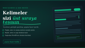 sitenize SEO uyumlu özgün ve kaliteli içerikler yazarım