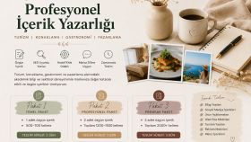 özgün ve profesyonel içerikler üreterim